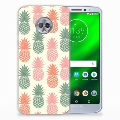 Motorola Moto G6 Plus Siliconen Case Ananas Motorola Moto G6 Plus Siliconen Case Ananas