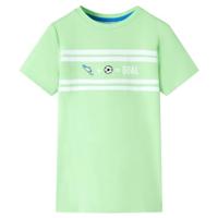 Kindershirt 116 neongroen