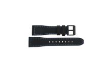 Horlogeband Universeel 83644-0106-22-C Leder Zwart 22mm - thumbnail