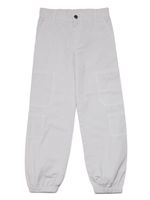 Marni Kids pantalon en coton à logo brodé - Gris