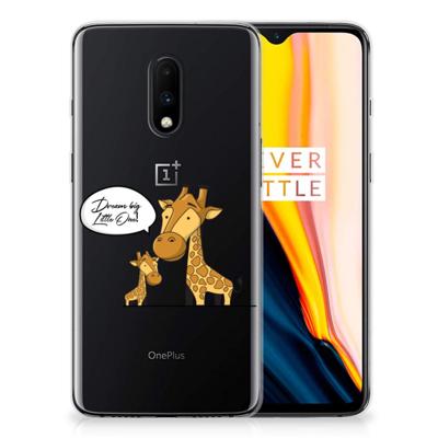 OnePlus 7 Telefoonhoesje met Naam Giraffe OnePlus 7 Telefoonhoesje met Naam Giraffe