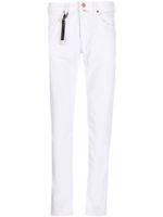 Incotex pantalon droit à détail de porte-clés - Blanc