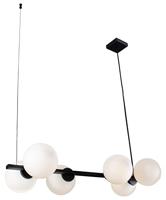 ECO-Light hanglamp 9110-S6 NERO hanglamp E14 wit, zwart