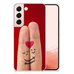 Samsung Galaxy S22 Silicone Back Cover Liefde - Origineel Romantisch Cadeau