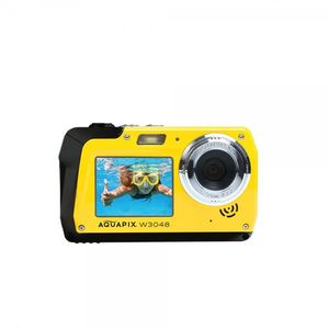 Aquapix W3048-Y Edge Yellow Digitale camera 48 Mpix Geel Onderwatercamera, Frontdisplay