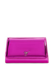 Giuseppe Zanotti pochette Cleopatra à plaque logo - Rose