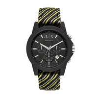 Horlogeband Armani Exchange AX1334 Leder/Textiel Multicolor 22mm - thumbnail