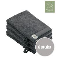 Walra Remade Cotton Washandje 16 x 21 cm 550 gram Grey - 6 stuks