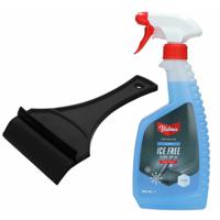 Ruitenontdooier spray - voor auto - 500 ml - antivries sprays - winter/vorst - incl. ijskrabber   -