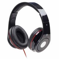 Gembird MHS-DTW-BK Black Supraaural Head-band headphone - Gembird MHS-DTW-BK, Supraaural, Head-band, Wired, 20-20000 Hz, 1.5 m, Black