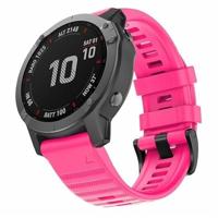By Qubix - Siliconen bandje - Roze - Compatible met Garmin Instinct 3-50mm - Compatible Garmin bandje
