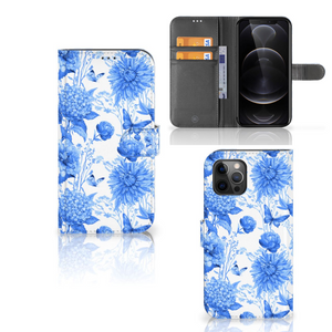 Hoesje voor Apple iPhone 12 Pro Max Flowers Blue