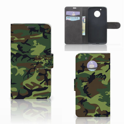 Motorola Moto G5 Telefoon Hoesje Army Dark