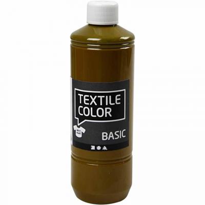 Creotime textielverf Basic 500ml olijfbruin Creotime textielverf Basic 500ml olijfbruin