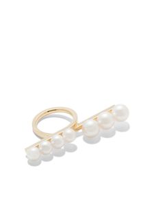 TASAKI bague Balance en or 18ct ornée de perle - Blanc