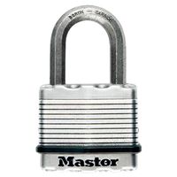 Masterlock 64mm treated steel body for weather resistance - 38mm octagonal boron- - M15EURDLF