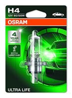 OSRAM 64193ULT-01B ULTRA LIFE, H4, bijzonder duurzaam, halogeen koplamp, enkele blister (1 lamp), wit