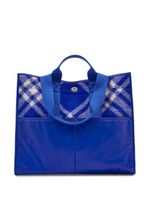 Burberry sac cabas à carreaux - Bleu