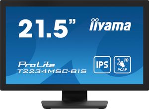 Iiyama ProLite T2234MSC-B1S Touchscreen monitor Energielabel: E (A - G) 54.6 cm (21.5 inch) 1920 x 1080 Pixel 16:9 8 ms DisplayPort IPS LCD