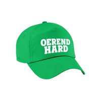 Oerend hard festival pet / cap groen volwassenen - thumbnail