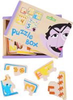 Puzzelbox van SESAMSTRAAT - 5 puzzels - FSC