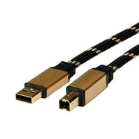 ROLINE Gold USB 2.0 kabel type A-B - kabel