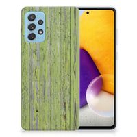 Samsung Galaxy A72 Bumper Hoesje Green Wood