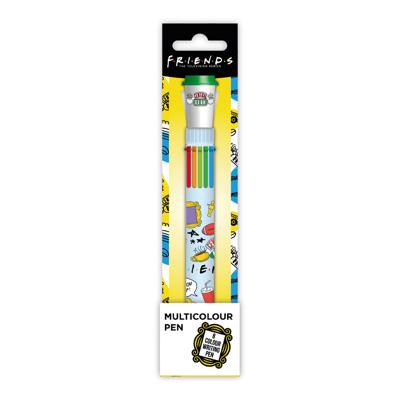 Friends Multi Colour Pen Coffee Blue Icons Case (6)