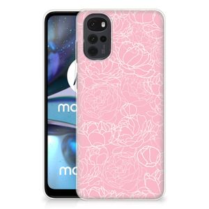 Motorola Moto G22 TPU Case White Flowers