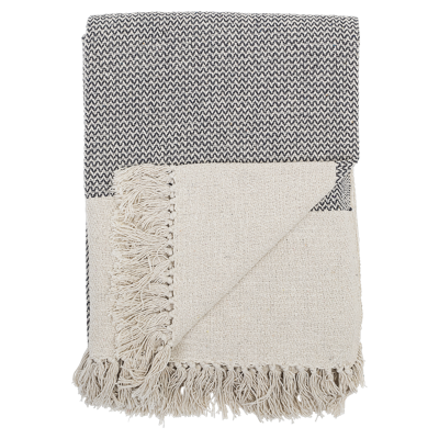 Bloomingville Plaid Sefanit Grijs Recycled Katoen