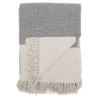 Bloomingville Plaid Sefanit Grijs Recycled Katoen