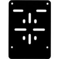 Kentekenplaat-houder 100x120 Alu zwart Belgie