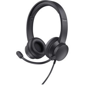 Trust HS-150 Headset Bedraad Hoofdband Kantoor/callcenter Zwart