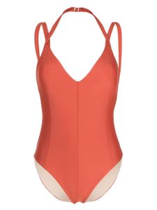 Rejina Pyo maillot de bain Vaya à col v - Orange