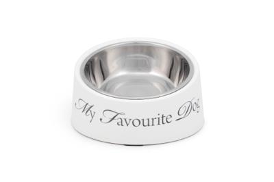 Designed By Lotte - Hondenvoerbak - Wit - Diam. 18 Cm