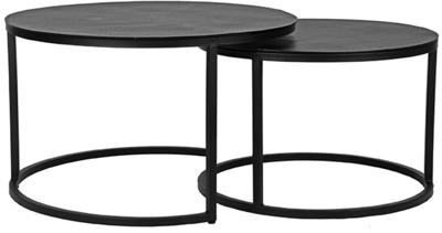 LABEL51 Salontafel 'Grand' Set van 2 stuks, kleur Zwart