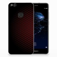 Huawei P10 Lite TPU bumper Geruit Rood