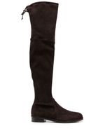 Stuart Weitzman bottes Lowland 30 mm à lien de resserrage - Marron