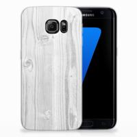 Samsung Galaxy S7 Edge Bumper Hoesje White Wood
