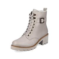 Remonte DAMES Enkellaarzen D0A74, Vrouwen Motorlaarzen,verwisselbaar voetbed,winter enkellaars,laarzen,halve laarzen,bikerlaars,beige,39 EU / 6 UK
