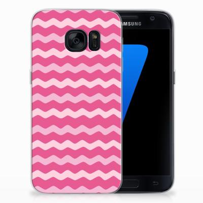 Samsung Galaxy S7 TPU bumper Waves Pink Samsung Galaxy S7 TPU bumper Waves Pink