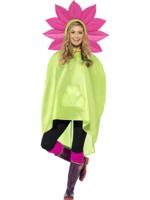 Poncho Regenjas Flower Power