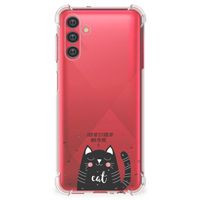 Samsung Galaxy A13 5G | A04s Stevig Bumper Hoesje Cat Good Day