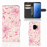 Samsung Galaxy S9 Hoesje Pink Flowers