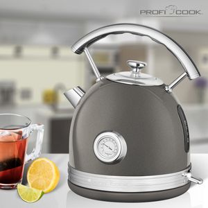 ProfiCook PC-WKS 1192 waterkoker 1,7 l 2200 W Antraciet, Zilver