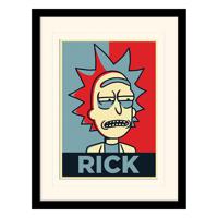 Rick And Morty Collector Print Framed Poster Rick Campaign (White Background) - thumbnail