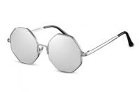CWI zonnebril dames rond cat.3 zilver/grijs (CWI1529)