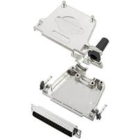 TRU COMPONENTS TCDTZF37DBPK 7709064 SUB-D mannelijke sokkelset 180 ° Aantal polen: 37 soldeervat 1 stk(s)