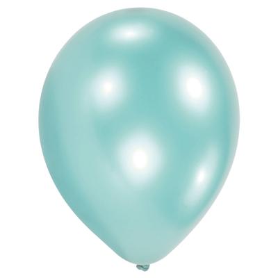 Amscan Ballonnen Pearl 27,5 Cm Latex Lichtblauw 10 Stuks