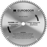 Euroboor 130.355/80 Zaagblad | D 355 mm | T 80 - 130.355/80 - thumbnail